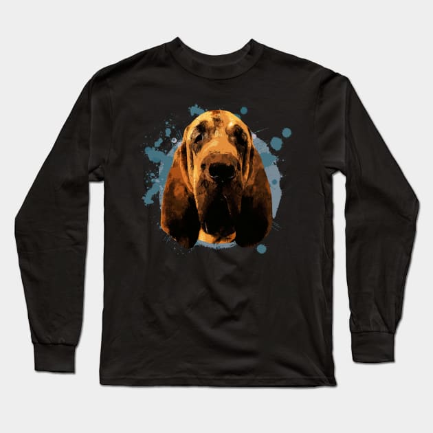 Bloodhound Long Sleeve T-Shirt by Nartissima